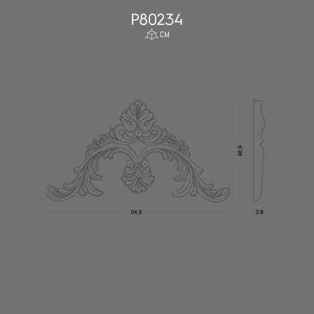 P80234 Decoration bringing historical and classical atmosphere