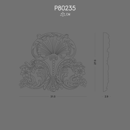 P80235 Polyurethane Decoration Wall Accessory