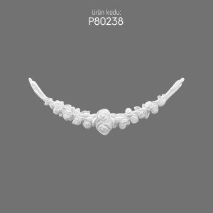 P80238 Ornament Floral Polyurethane Decoration