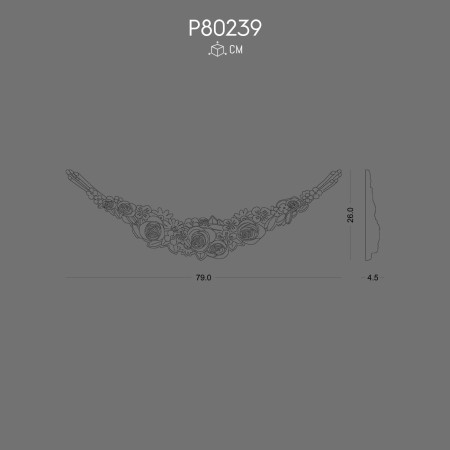 P80239 Polyurethane Decoration Elegant Corridor Accessory