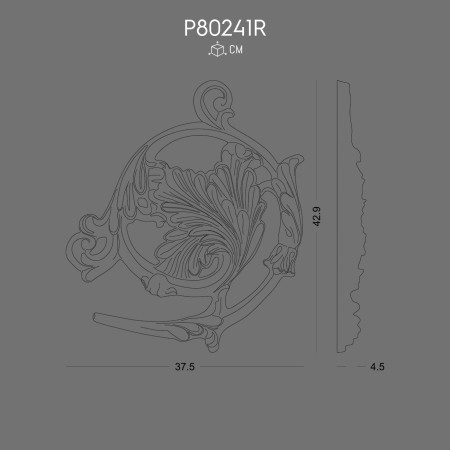 P80241R Decoration Detailed Polyurethane Material Design