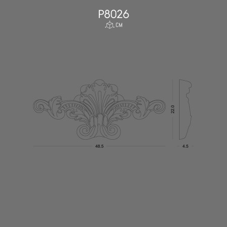P8026 Decoration Wall and Surface Ornament for Elegant Interiors
