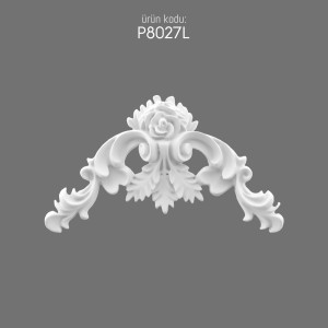 Polyurethane Decoration P8027L Wall Accent with Elegant Details