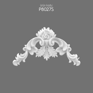 P8027S Polyurethane Decoration Elegant Floral Motif Design