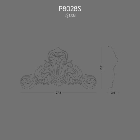 P8028S Polyurethane Ornament Decorative Wall Design