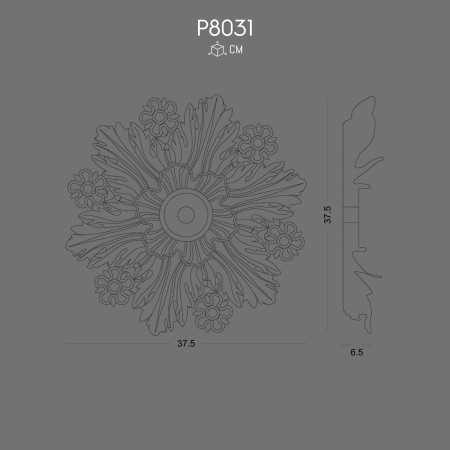 P8031 Polyurethane Ornament with Elegant Wall Decoration Touch
