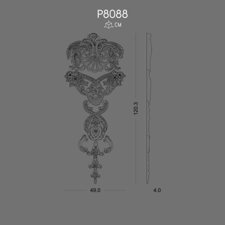 P8088 Polyurethane Decoration Durable, Light and Elegant Design