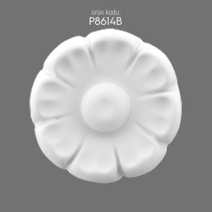 P8614B Decoration Polyurethane Floral Wall Ornament Design