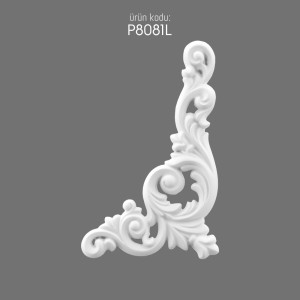 P8081L Polyurethane Decoration Corner Ornament
