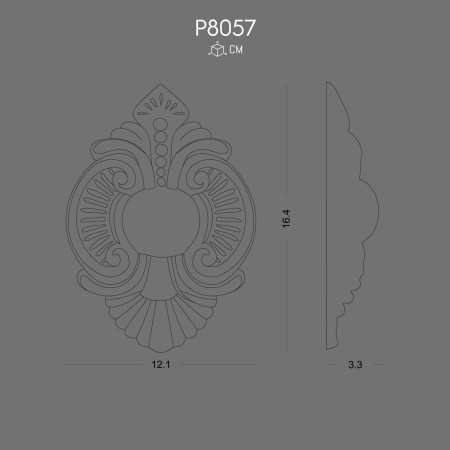 P8057 Polyurethane Ornament Wall Decoration