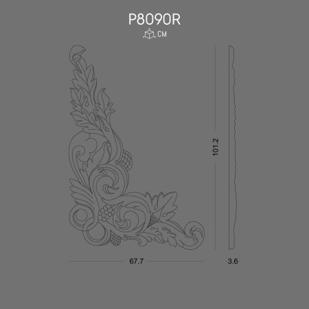 P8090R Decoration with Elegant Patterns for Interior Harmony