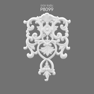 Polyurethane Decoration P8099 Elegant Decorative Motifs