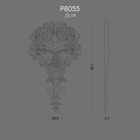 P8055 Decoration Model Decorative Patterned Wall Accessory