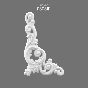 P8081R Polyurethane Decoration Durable Elegant Decorative Piece