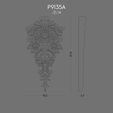 P9135A Decoration for Elegant Interiors and Classic Atmosphere