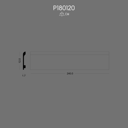 P180120 Baseboard Decorative Polyurethane Wall Design