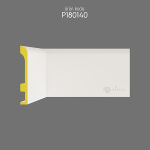 P180140 Classic Polyurethane Wall Skirting with Decorative Motif