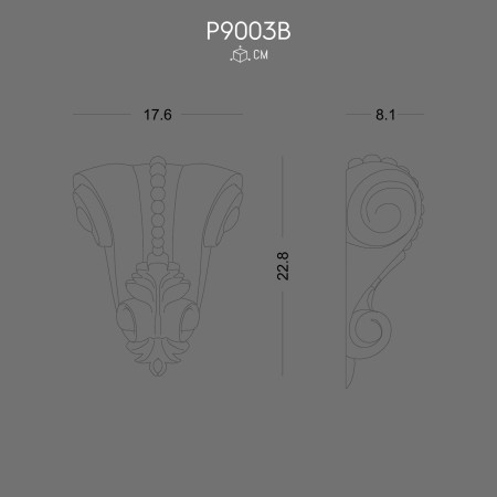 P9003B Cornice Ornament for Interior and Exterior Decorative Design