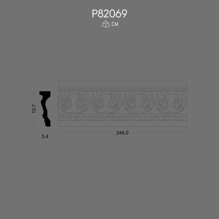 P82069 Decorative Border Polyurethane Wall Cornice