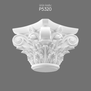 P5320 Polyurethane Column Capital Durable Decorative Design