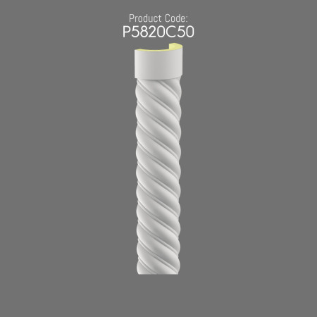 P5820C50 Twisted Column Ottoman Inspired Decorative Design