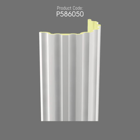 P586050 Polyurethane Fluted Column Outdoor Decorative Touch
