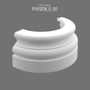 P5920B_0_50 Polyurethane Column Base for Elegant Designs