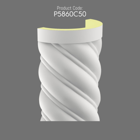 P5860C50 Twisted Column Decorative and Durable Design