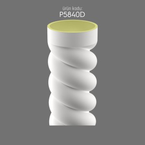P5840D Polyurethane Twisted Column Decorative Design