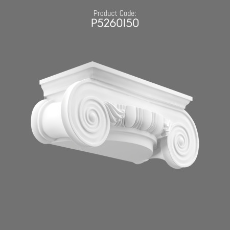 Polyurethane Column Capital P5260I50 Classical Decorative Design