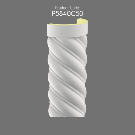 P5840C50 Twisted Column Polyurethane Design