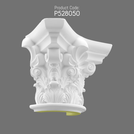 P528050 Polyurethane Column Capital with Antique Elegance