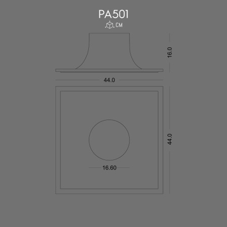 PA501 Polyurethane Abstract Fixture Modern Living Room Wall Design