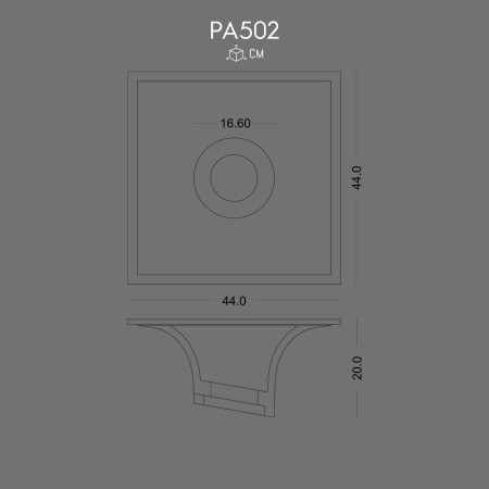 PA502 Polyurethane Amorphous Fixture Modern Ceiling Wall Decor