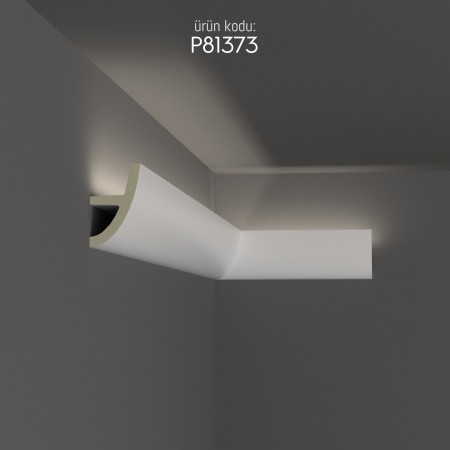 P81373 Polyurethane Wall LED Cove Light Modern Minimalist Design