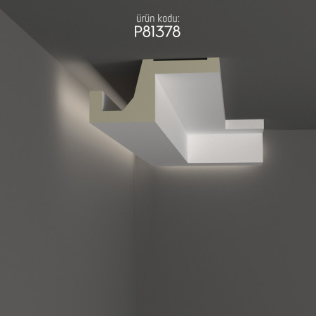 P81378 Polyurethane Wall LED Cove Light Modern Design