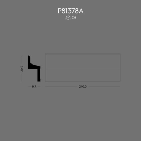 P81378A Polyurethane Cove Lighting wall led decoration alternatives