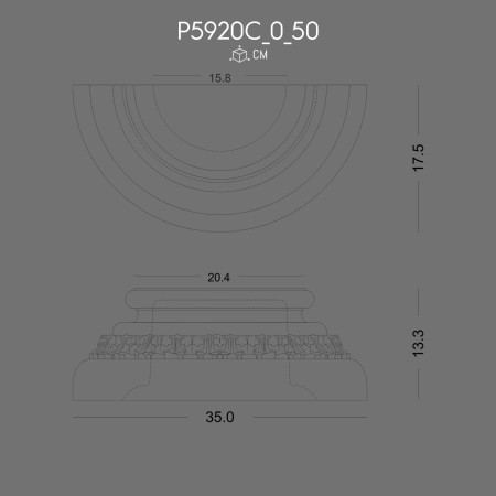 P5920C_0_50 Column Base Decorative Design