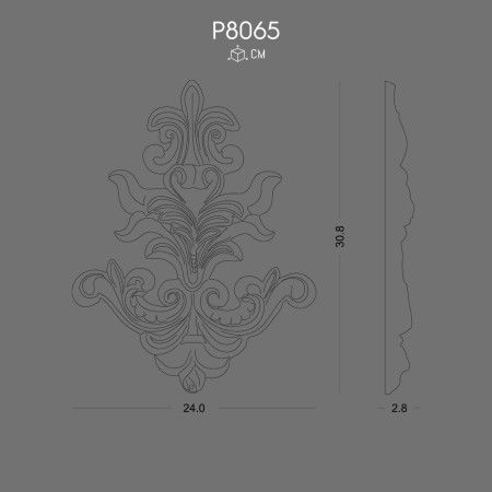 P8065 Decoration Wall Motif with Unique Style and Character