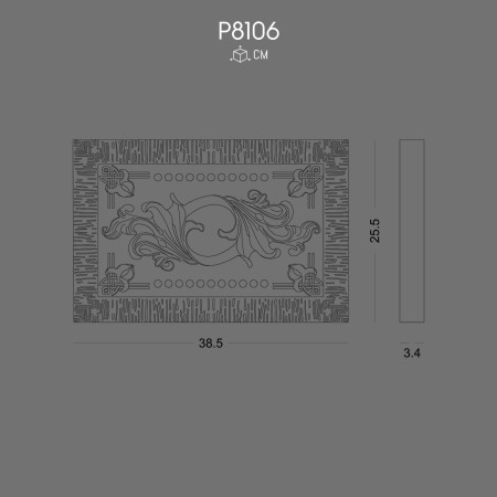 Polyurethane Decoration P8106 Durable and Elegant Design