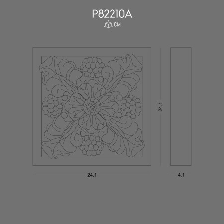 P82210A Polyurethane Decoration Floral Wall Panel