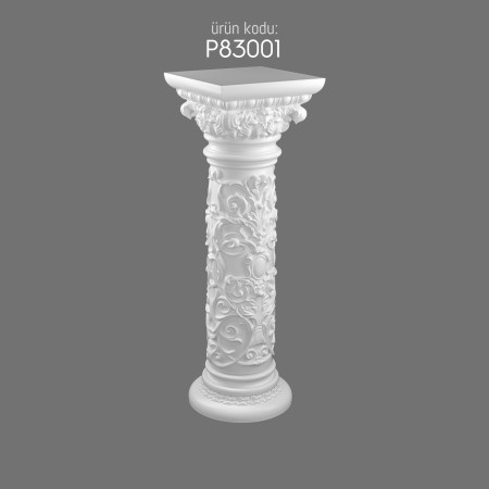 Polyurethane Short Roman Column P83001 for Elegant Entrance and Villa Design