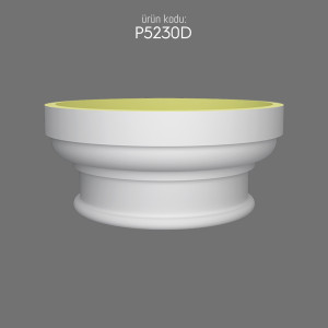 Polyurethane Column Capital P5230D Ottoman Decorative Design