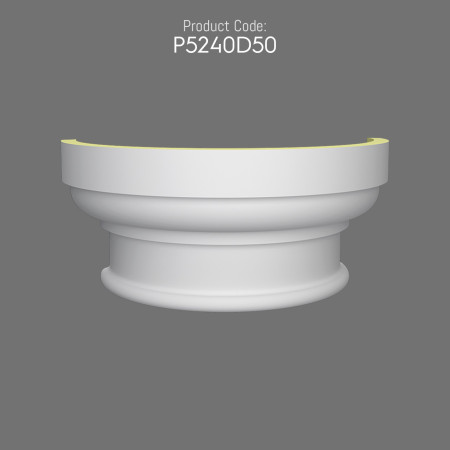Polyurethane Column Capital P5240D50 Classical Doric Ionic Corinthian