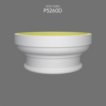 Polyurethane Column Capital P5260D Decorative Entrance Design