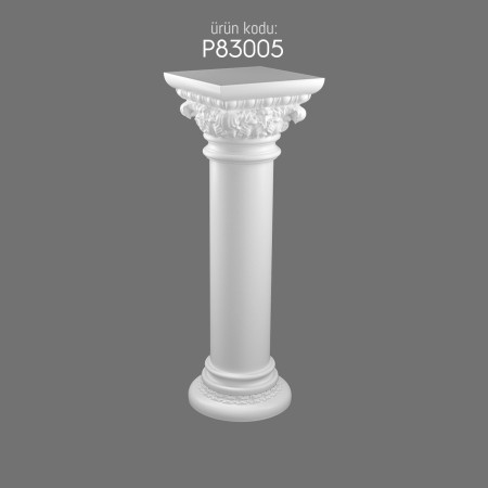 Polyurethane Short Roman Column P83005 Entrance and Villa Decoration