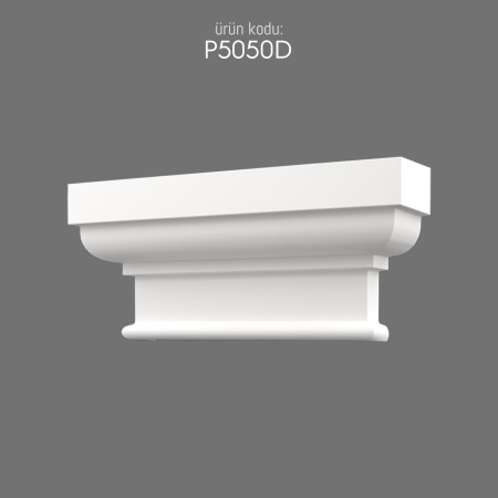 P5050D Polyurethane Pilaster Column Capital Decorative Design