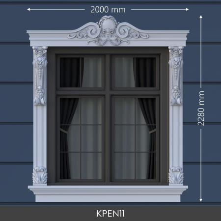 Polyurethane Window Mouldings KPEN11 Decorative Design