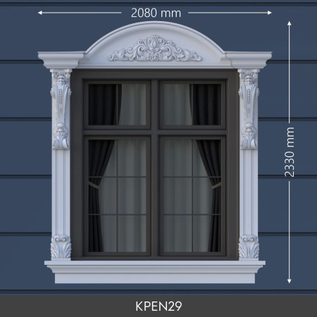 KPEN29 Elegant Polyurethane Window Moldings Design
