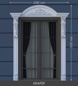Polyurethane Door Surrounds KKAP29 Durable Decorative Models